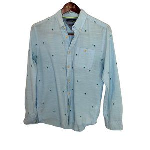 Tommy Hillfiger L Linnen/Cottom Shirt With Palm Tree Embroidery